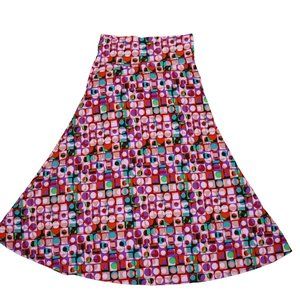 Lularoe Women's Maxi Skirt Geometric Pattern Size XXL